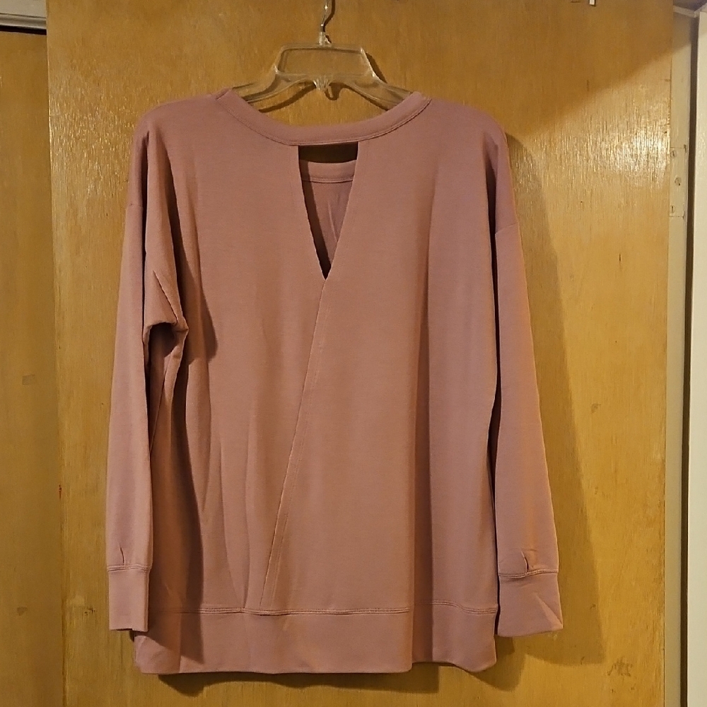 Women's Dusty Pink Sweatshirt - Picture 2 of 3